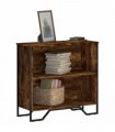 vidaXL Bookcase Smoked Oak 80x31x74.5 cm Engineered Wood