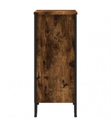 vidaXL Bookcase Smoked Oak 80x31x74.5 cm Engineered Wood