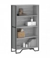 vidaXL Bookcase Grey Sonoma 80x31x137.5 cm Engineered Wood