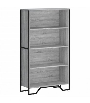 vidaXL Bookcase Grey Sonoma 80x31x137.5 cm Engineered Wood