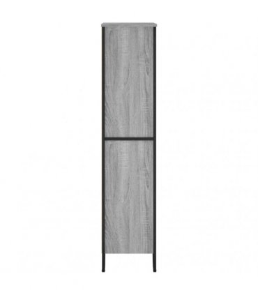 vidaXL Bookcase Grey Sonoma 80x31x137.5 cm Engineered Wood