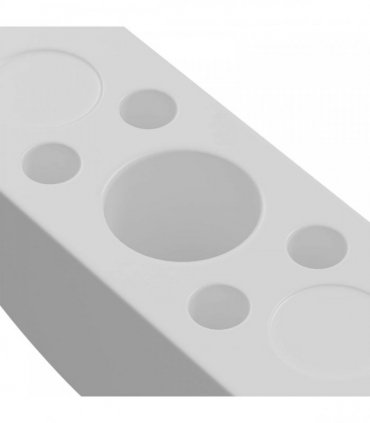 vidaXL Half-moon Washer 18 pcs White M6 Polypropylene