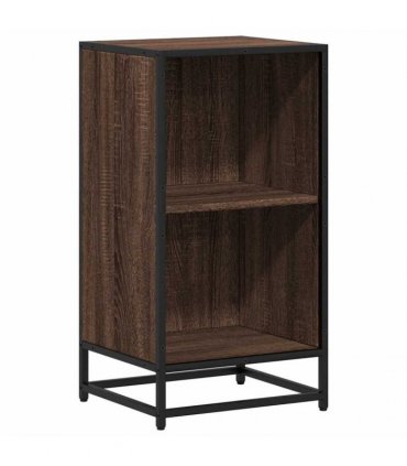 vidaXL Book Cabinet Brown Oak 40x35x76 cm Engineered Wood