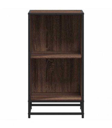 vidaXL Book Cabinet Brown Oak 40x35x76 cm Engineered Wood
