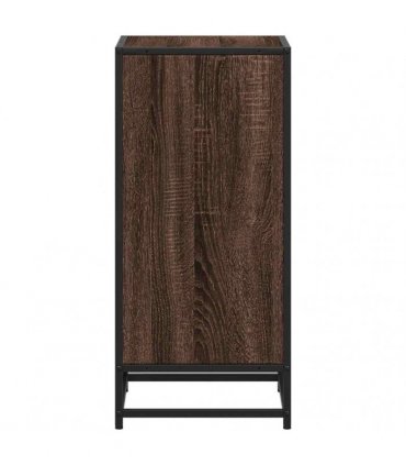 vidaXL Book Cabinet Brown Oak 40x35x76 cm Engineered Wood