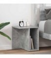 vidaXL End Table 2 pcs Concrete Grey 37 x 32 x 40 cm Engineered Wood