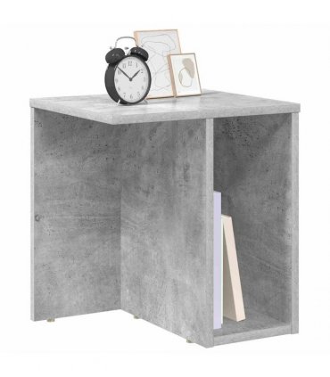 vidaXL End Table 2 pcs Concrete Grey 37 x 32 x 40 cm Engineered Wood