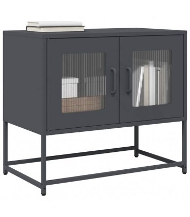 vidaXL TV Cabinet Anthracite 68x39x60.5 cm Cold-rolled Steel