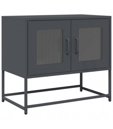 vidaXL TV Cabinet Anthracite 68x39x60.5 cm Cold-rolled Steel