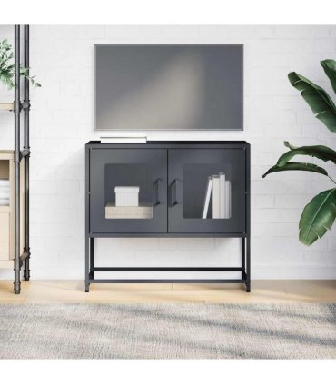 vidaXL TV Cabinet Anthracite 68x39x60.5 cm Cold-rolled Steel