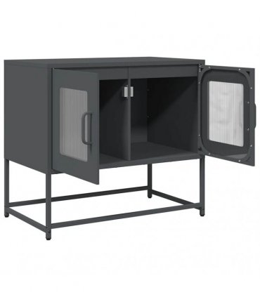 vidaXL TV Cabinet Anthracite 68x39x60.5 cm Cold-rolled Steel