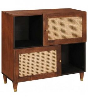 vidaXL Sideboard Brown 80 x 33.5 x 75 cm Solid Mango Wood