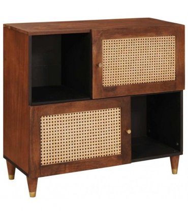 vidaXL Sideboard Brown 80 x 33.5 x 75 cm Solid Mango Wood