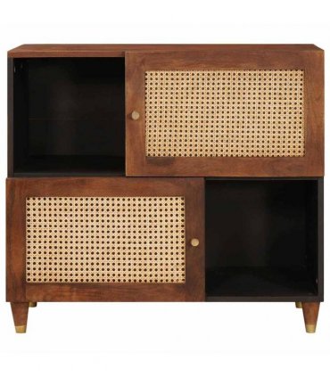 vidaXL Sideboard Brown 80 x 33.5 x 75 cm Solid Mango Wood