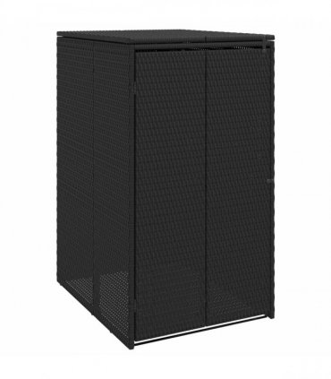 vidaXL Box Garbage Bin Box Black 65 x 80 x 115 cm Polyethylene