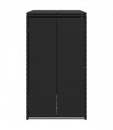 vidaXL Box Garbage Bin Box Black 65 x 80 x 115 cm Polyethylene