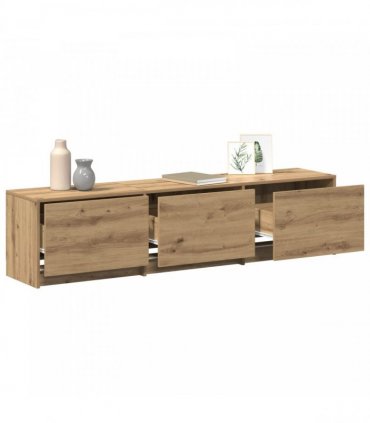 vidaXL TV Cabinet Artisan Oak 165 x 34 x 40 cm Engineered Wood