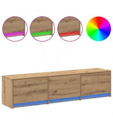 vidaXL TV Cabinet Artisan Oak 165 x 34 x 40 cm Engineered Wood