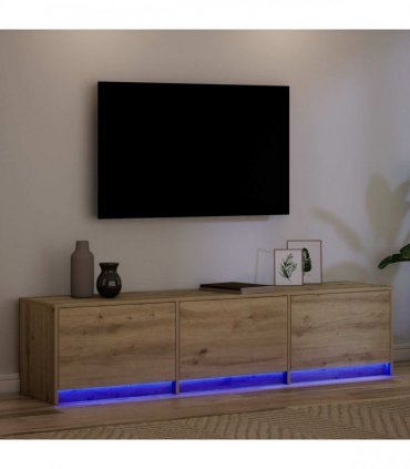 vidaXL TV Cabinet Artisan Oak 165 x 34 x 40 cm Engineered Wood