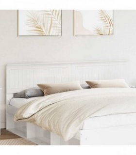vidaXL Headboard Gloss White Engineered wood