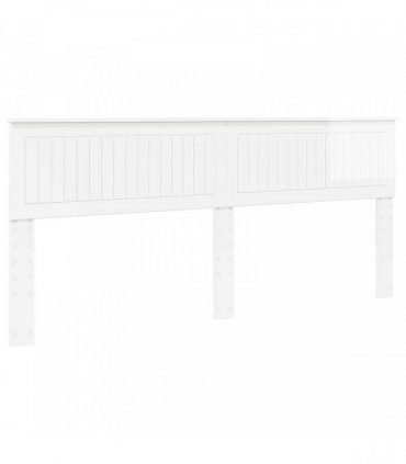 vidaXL Headboard Gloss White Engineered wood