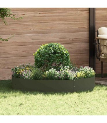 vidaXL Planter Ring Olive Green 120 x 120 x 20 cm Cold-rolled Steel
