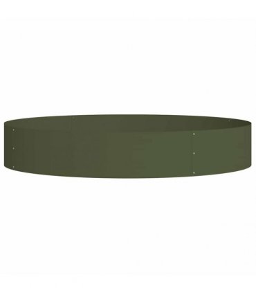 vidaXL Planter Ring Olive Green 120 x 120 x 20 cm Cold-rolled Steel