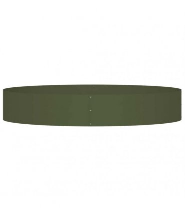 vidaXL Planter Ring Olive Green 120 x 120 x 20 cm Cold-rolled Steel