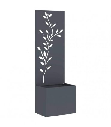 vidaXL Garden Privacy Screen Floral Anthracite 50 x 32 x 150 cm