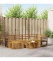 vidaXL Sofa Sets Natural Solid Acacia Wood
