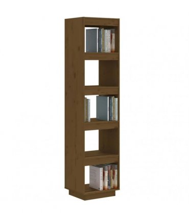 vidaXL Book Cabinet/Room Divider Honey Brown 40x35x167 cm Solid Wood Pine