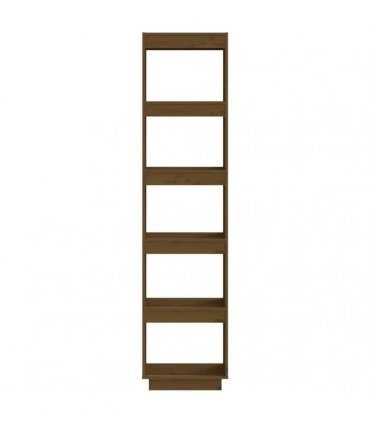 vidaXL Book Cabinet/Room Divider Honey Brown 40x35x167 cm Solid Wood Pine