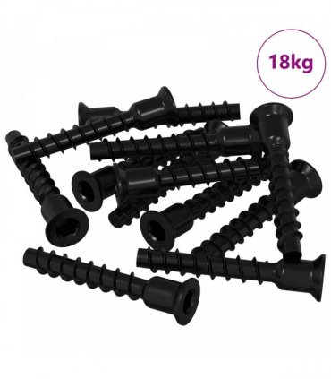 vidaXL Socket Cap Head Screw 3072 pcs Black 7 x 40 mm Iron