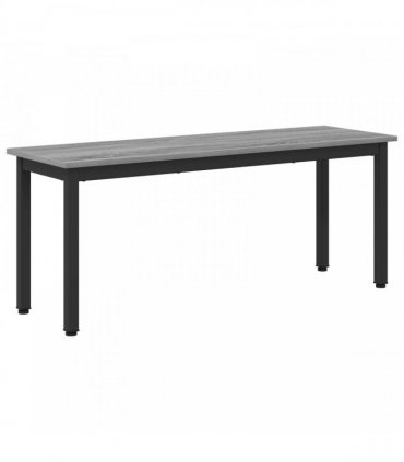 vidaXL Bench Grey Sonoma 110 x 35 x 45 cm Engineered Wood
