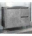 vidaXL Sink Cabinet Concrete Oak 65x33x60 cm Engineered Wood