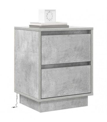 vidaXL Bedside Cabinet Concrete Grey 39 x 34.5 x 50 cm Engineered wood