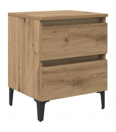 vidaXL Bedside Cabinet Artisan oak 40 x 35 x 50 cm Engineered wood