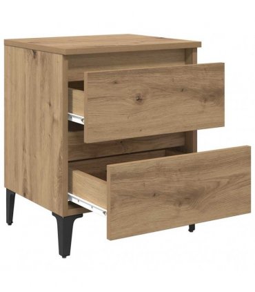 vidaXL Bedside Cabinet Artisan oak 40 x 35 x 50 cm Engineered wood