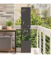 vidaXL Garden Privacy Screen Black 32 x 150 cm Cold-rolled steel
