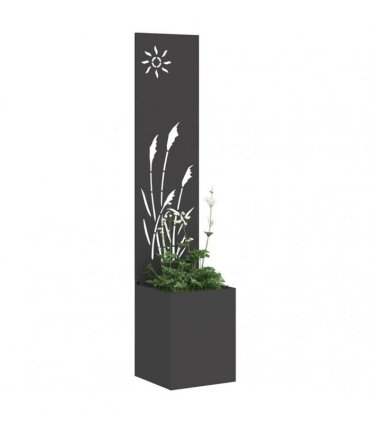 vidaXL Garden Privacy Screen Black 32 x 150 cm Cold-rolled steel