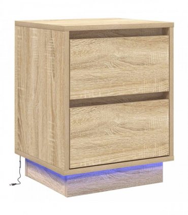 vidaXL Bedside Cabinet Sonoma Oak 39 x 34.5 x 50 cm Engineered wood