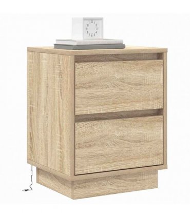 vidaXL Bedside Cabinet Sonoma Oak 39 x 34.5 x 50 cm Engineered wood