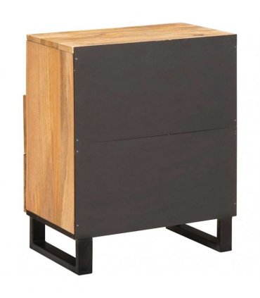 vidaXL Bedside Cabinet Natural 50 x 33 x 60 cm Solid Mango Wood
