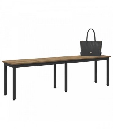 vidaXL Bench Artisian Oak 160 x 35 x 45 cm Engineered Wood