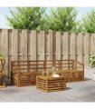 vidaXL Sofa Sets 5 pcs Natural Solid Acacia Wood
