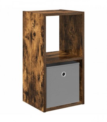vidaXL Bedside Table Smoked Oak 30.5 x 27 x 59.5 cm Engineered Wood