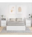 vidaXL Bedside Tables 2 pcs High Gloss White 40 x 30 x 467 cm