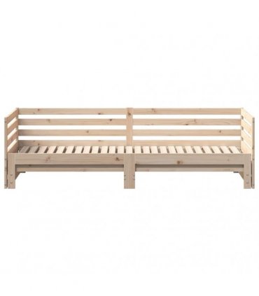 vidaXL Day bed with Trundle without Mattress 80x200 cm