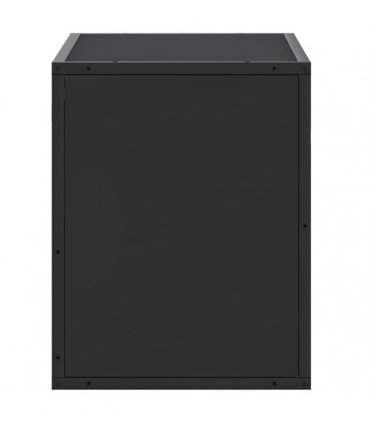 vidaXL TV Cabinet Black 60x31x39.5 cm Engineered Wood and Metal