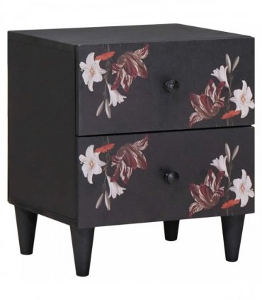 vidaXL Bedside Table Brown 40 x 33.5 x 46 cm Solid Mango Wood